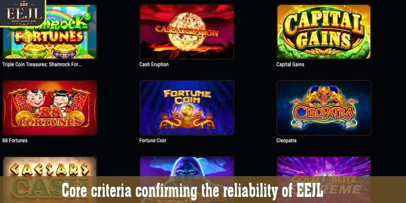 Core criteria confirming the reliability of EEJL