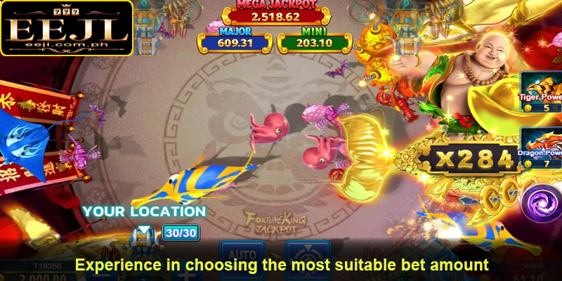 Experience in choosing the most suitable bet amount